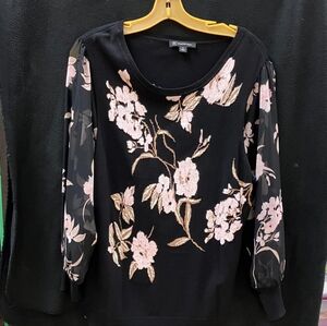 INC floral blouse